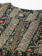 Women's Green Printed Kurta SetKC-945-Green